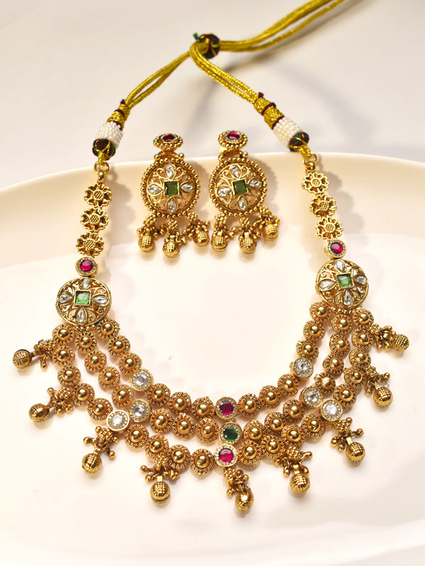 3 Layer Traditional Necklace Set