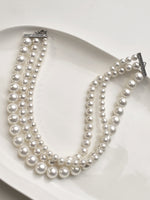 Load image into Gallery viewer, 3 Layered Pearl Choker
