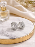 Load image into Gallery viewer, Stylish AD Stone Hoops | Hoop Earring
