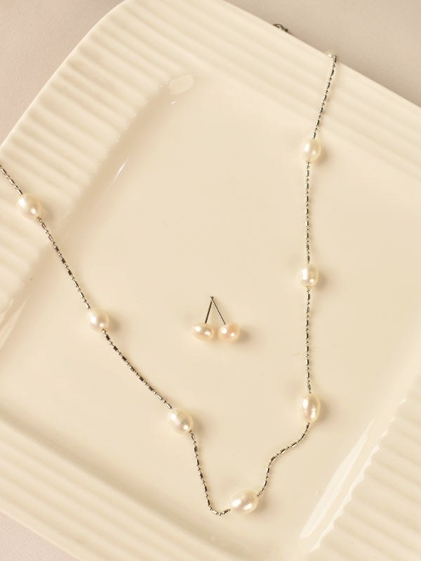 White Pearl Chain | Long Pearl Chain