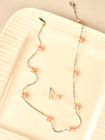 Load image into Gallery viewer, Pink Pearl Necklace | Pearl Chain
