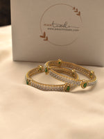 Load image into Gallery viewer, AD Bangles with Golden Polish

