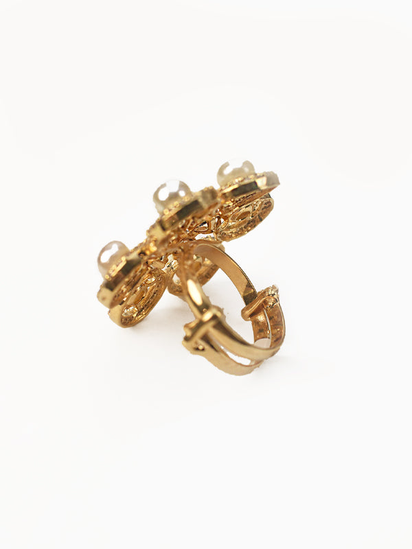 AD Ring With Pearl