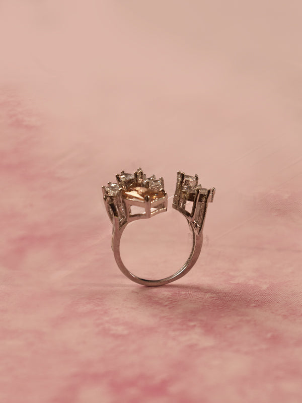 AD Ring with a Central Stone