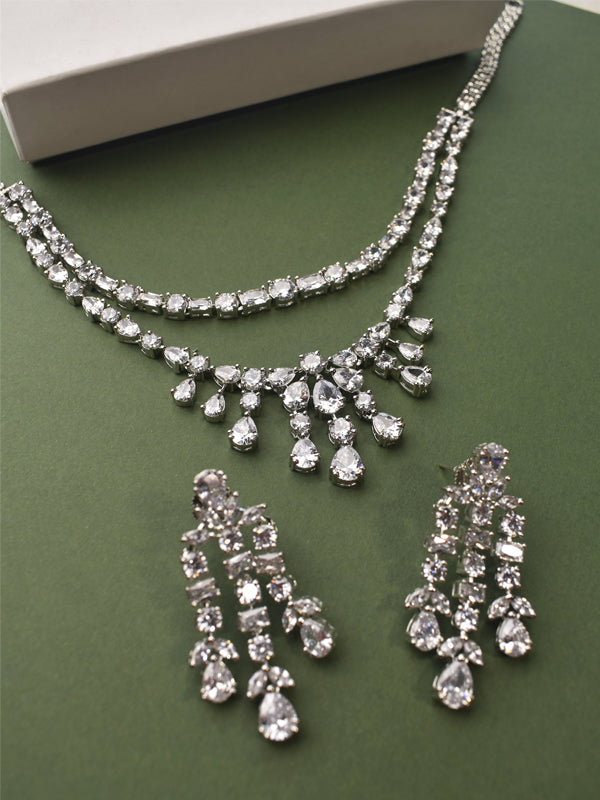 AD Stone Necklace Set
