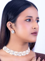 Load image into Gallery viewer, A Multi-Strand Pearl Choke Set | Classic Look Kundan Design Necklace Set
