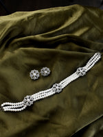 Load image into Gallery viewer, Ad Choker Set | White Beads Necklace Set
