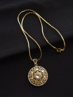 Load image into Gallery viewer, Antique Kundan Pendant Set
