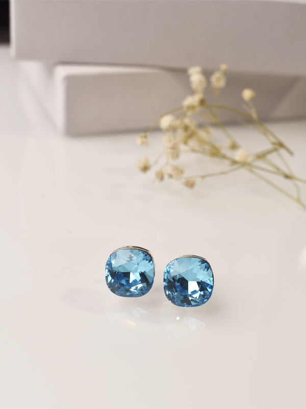 Aqua Blue AD Earring