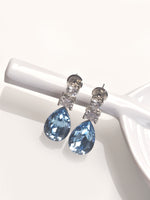 Load image into Gallery viewer, Aqua Colour Earrings
