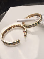 Load image into Gallery viewer, Designer Kundan Bangles | Golden Polish Beautiful Bangles
