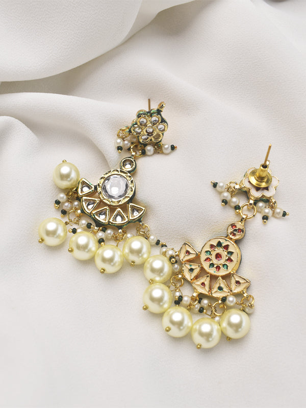 Kundan Choker with Pearl | Green Choker