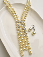 Load image into Gallery viewer, Beads Necklace with AD Stones 
