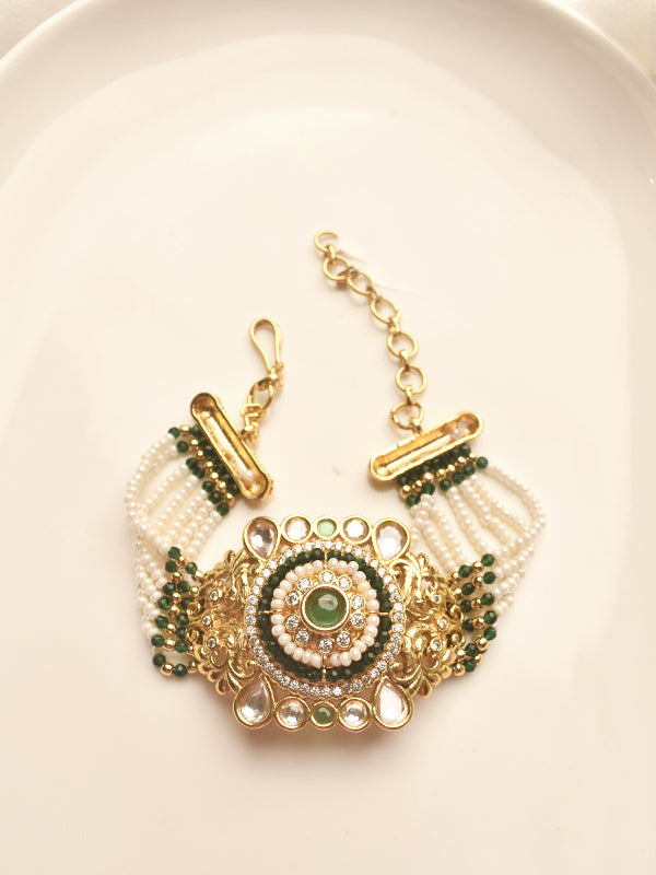 Beads and Stone Bracelet