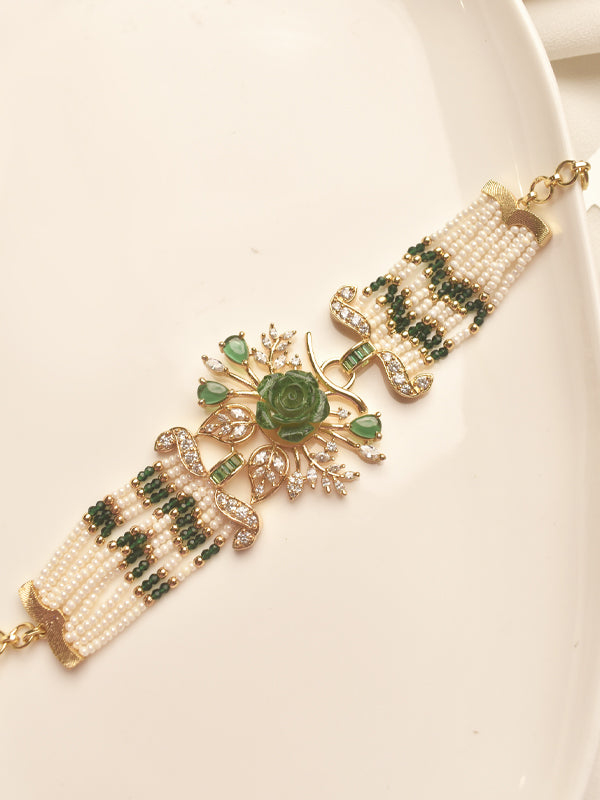 Beads and Stone Bracelet