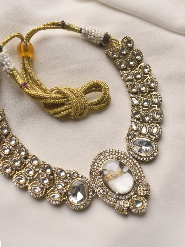 Multiple Stones Necklace Set | Beautiful Stone Necklace Set