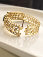 Load image into Gallery viewer, Beautiful Green Stone Bracelet-Multiple Kundan Bracelet
