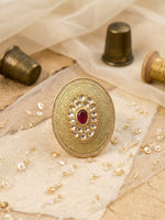 Load image into Gallery viewer, Beautiful Kundan Finger Ring 
