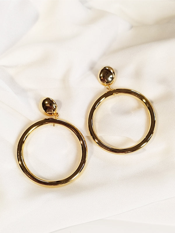 Golden Earrings | Big Golden Hoops