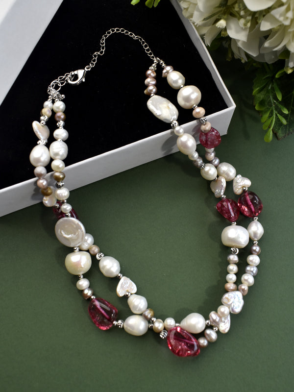 Big Pearl Necklace Set Necklace Set - Main Image