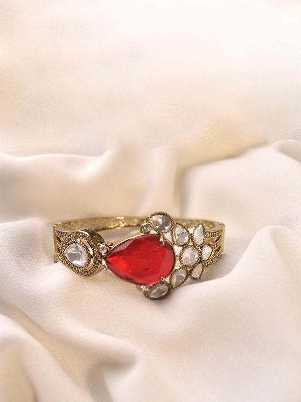 Big Red Gemstone Bracelet 