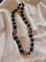 Black Beads Necklace