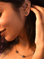 Load image into Gallery viewer, Black Pearl Necklace
