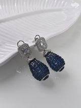 Blue Ad Earrings