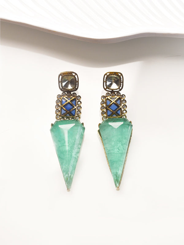 Blue Colour Earring