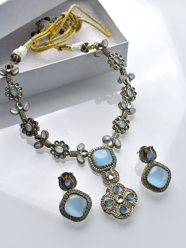 Blue Stone Necklace | Blue Necklace