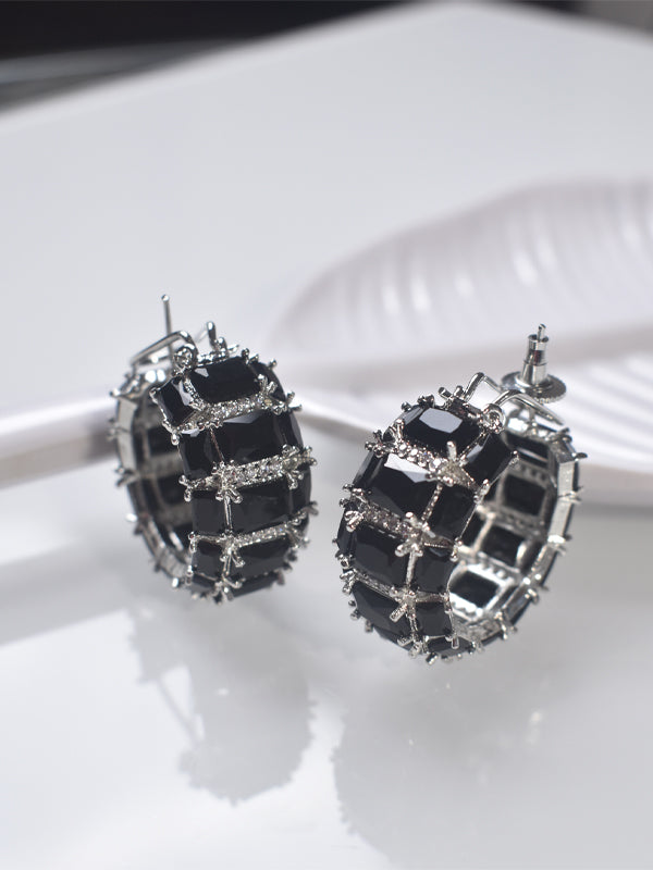 Ad Stone Earrings | Blue Stone Earrings