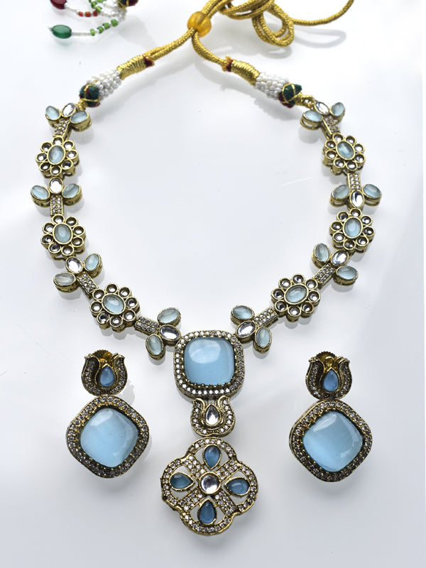 Blue Stone Necklace | Blue Necklace