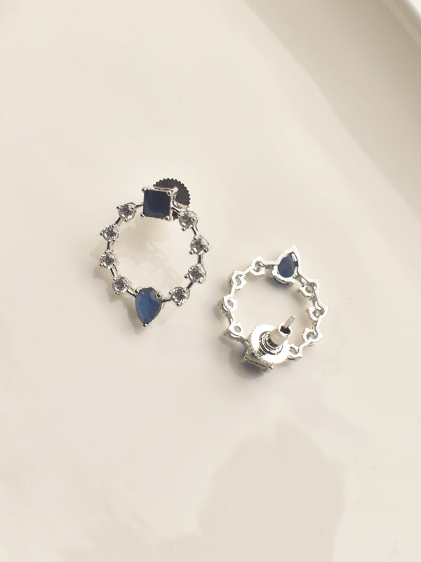 Blue Gemstones Stud | Stylish AD Stud  
