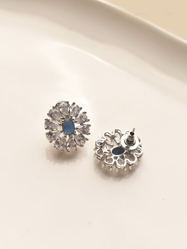 Blue Stone AD Earrings 
