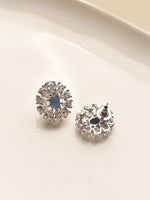 Load image into Gallery viewer, Blue Stone AD Earrings 

