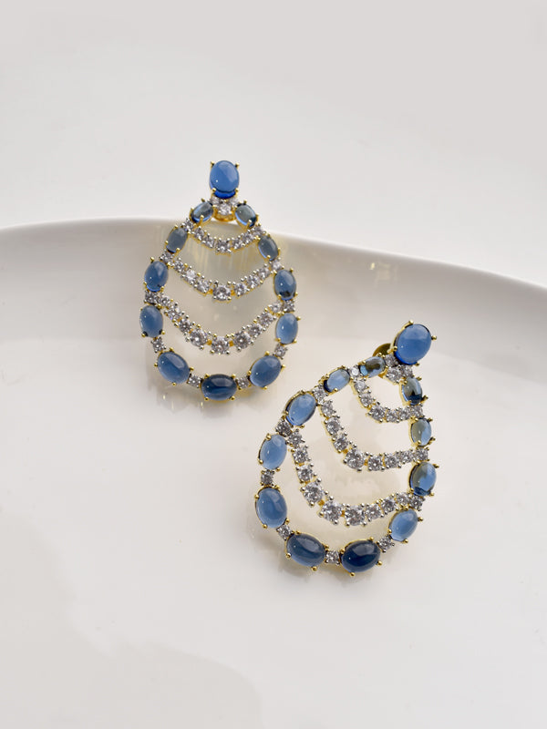 Blue Stone Earrings 