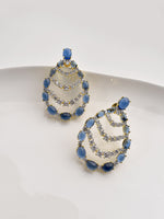 Load image into Gallery viewer, Blue Stone Earrings 
