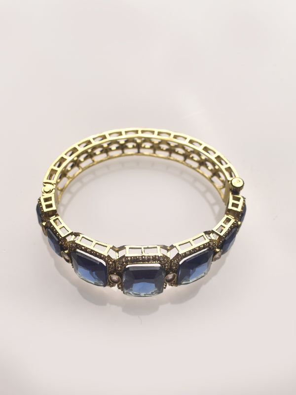 Stylish Blue Stone Bracelet | Designer Big Stone Bracelet