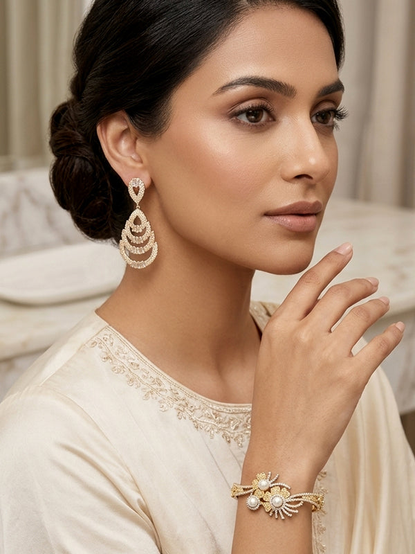 Bracelet and Earring Combo Set | Trendy Modern Jewelry Combo
