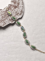 Load image into Gallery viewer, Bracelet with Green Gemstones 
