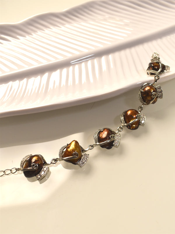 Brown Pearl | Pearl Bracelet