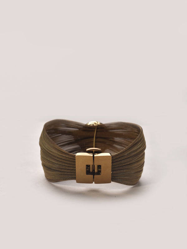 Brown mesh bracelet 