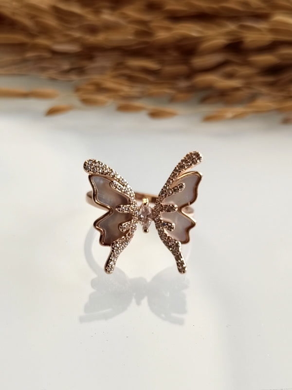 Butterfly Finger Rings | Rose Gold Rings