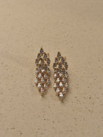 Load image into Gallery viewer,  Cascading Marquise Wave Golden AD Earring
