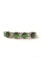Load image into Gallery viewer, Choker set with Big green gemstones
