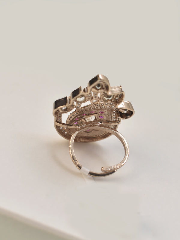 Classic Glow Polki Golden Finger Ring