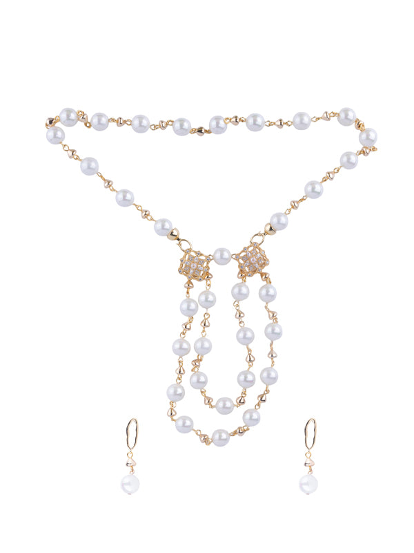 Classic Grace with Stunning Multi-Strand Pearl jewelry set 