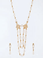 Load image into Gallery viewer, Classic Grace with Stunning Multi-Strand Pearl jewelry set | Stylish Gold-Tone Pearl Necklace
