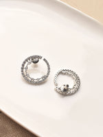 Load image into Gallery viewer, Clear Gemstones AD Earrings
