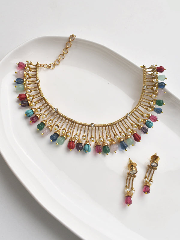 Colorful beaded necklace